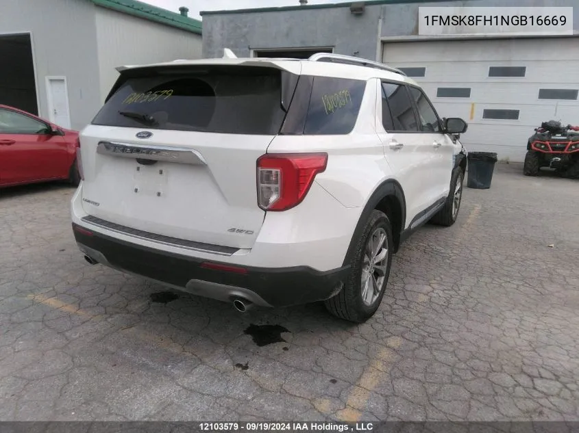 1FMSK8FH1NGB16669 2022 Ford Explorer Limited