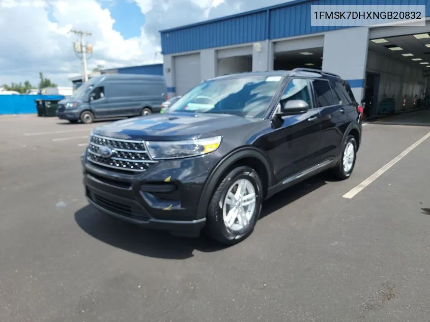 2022 Ford Explorer Xlt VIN: 1FMSK7DHXNGB20832 Lot: 40296311