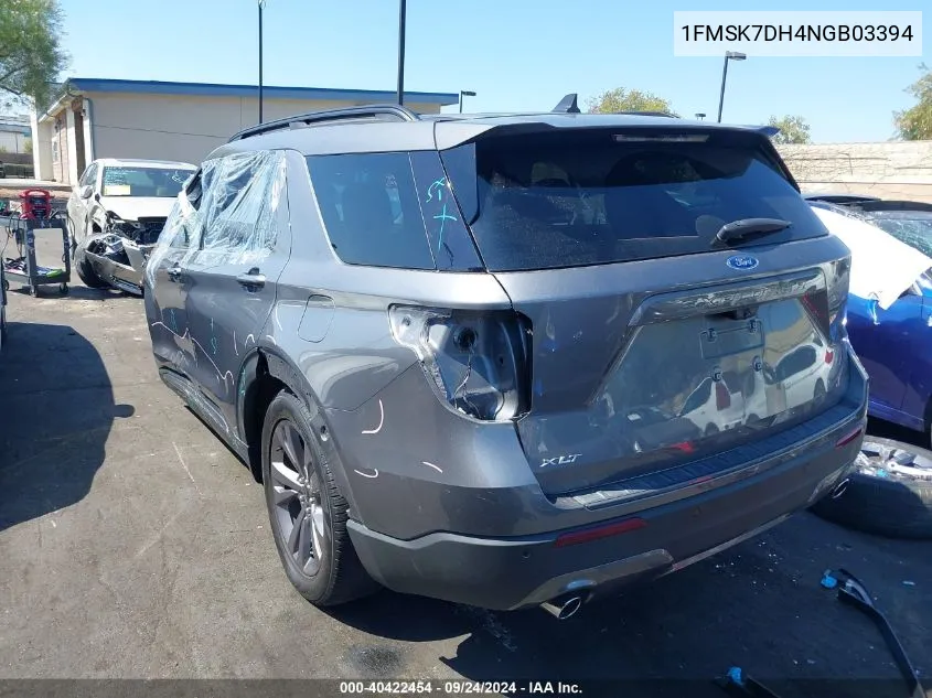 1FMSK7DH4NGB03394 2022 Ford Explorer Xlt