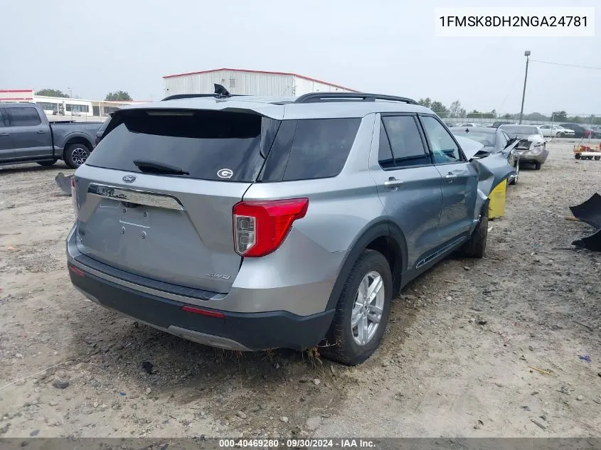 1FMSK8DH2NGA24781 2022 Ford Explorer Xlt