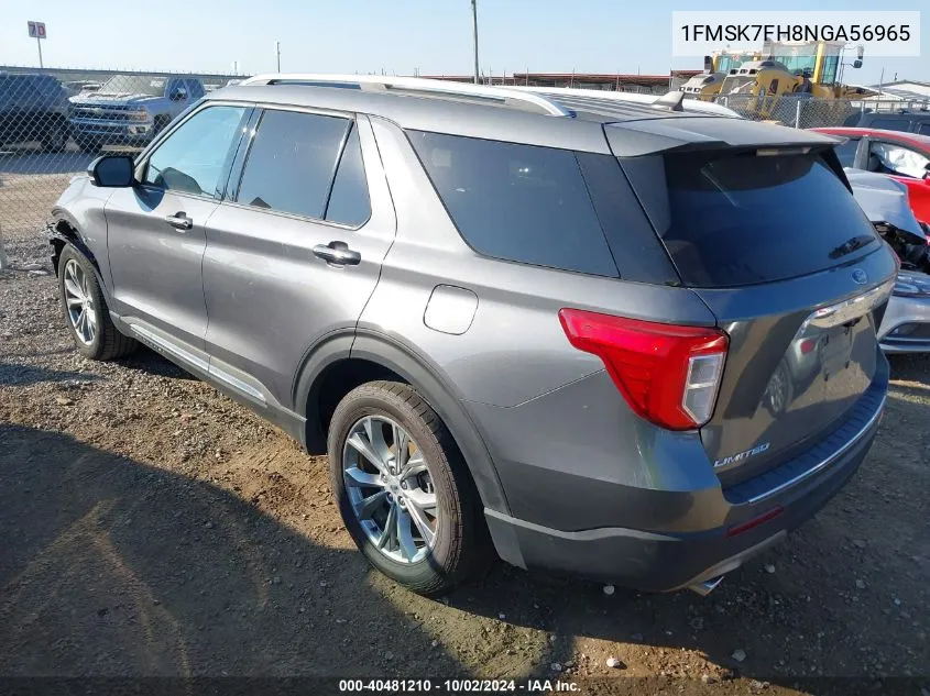 1FMSK7FH8NGA56965 2022 Ford Explorer Limited