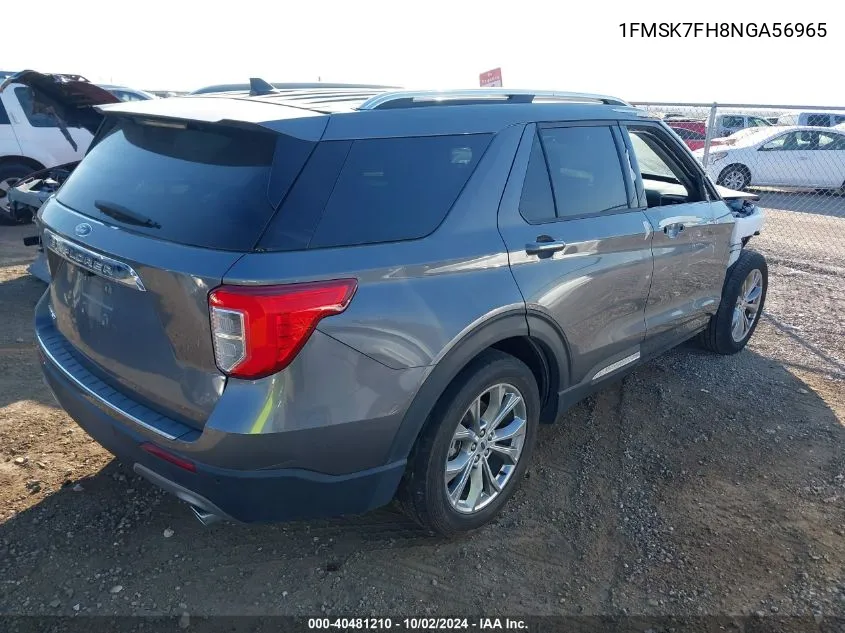 1FMSK7FH8NGA56965 2022 Ford Explorer Limited