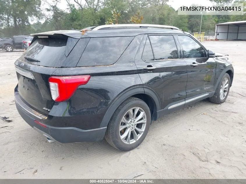 1FMSK7FHXNGA04415 2022 Ford Explorer Limited