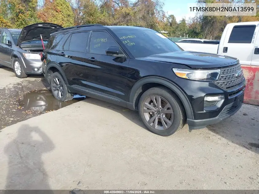 1FMSK8DH2NGA13599 2022 Ford Explorer Xlt