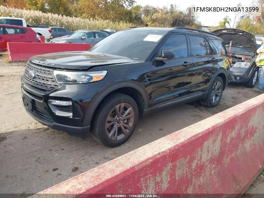 1FMSK8DH2NGA13599 2022 Ford Explorer Xlt