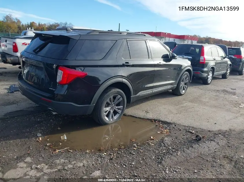 1FMSK8DH2NGA13599 2022 Ford Explorer Xlt