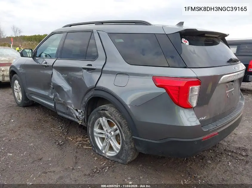1FMSK8DH3NGC39165 2022 Ford Explorer Xlt