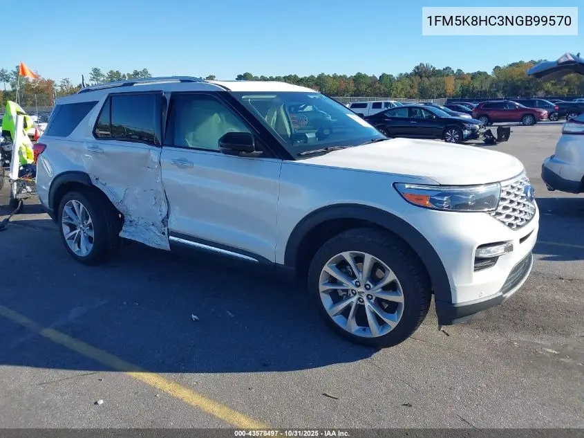 1FM5K8HC3NGB99570 2022 Ford Explorer Platinum