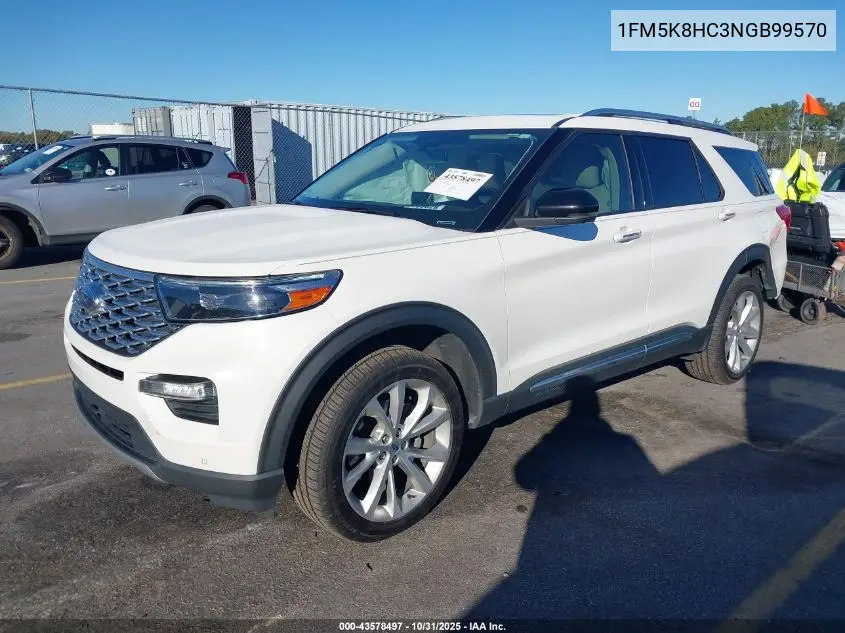 1FM5K8HC3NGB99570 2022 Ford Explorer Platinum