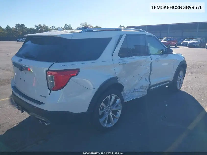 1FM5K8HC3NGB99570 2022 Ford Explorer Platinum