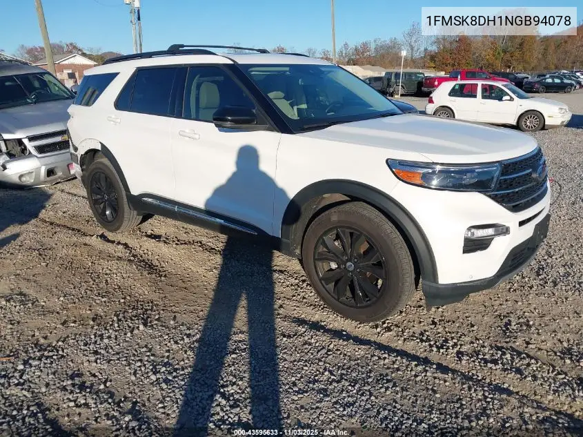 1FMSK8DH1NGB94078 2022 Ford Explorer Xlt