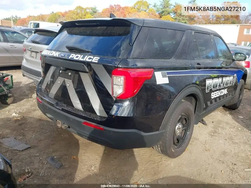 1FM5K8AB0NGA27210 2022 Ford Police Interceptor Utility