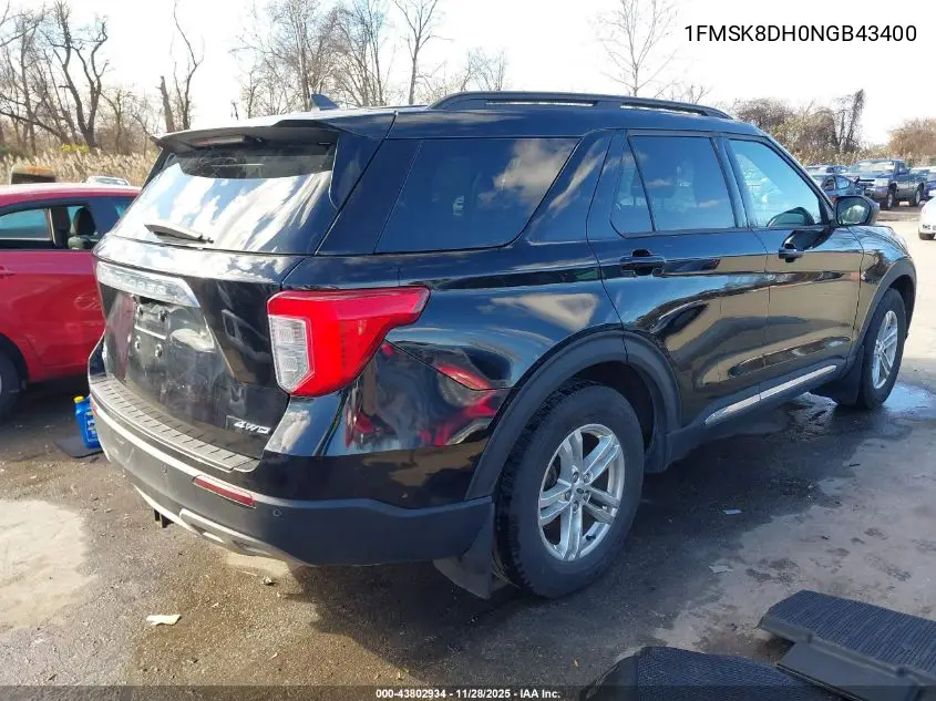 1FMSK8DH0NGB43400 2022 Ford Explorer Xlt