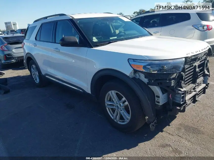 1FMSK7DH4NGA71594 2022 Ford Explorer Xlt