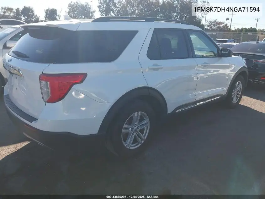1FMSK7DH4NGA71594 2022 Ford Explorer Xlt