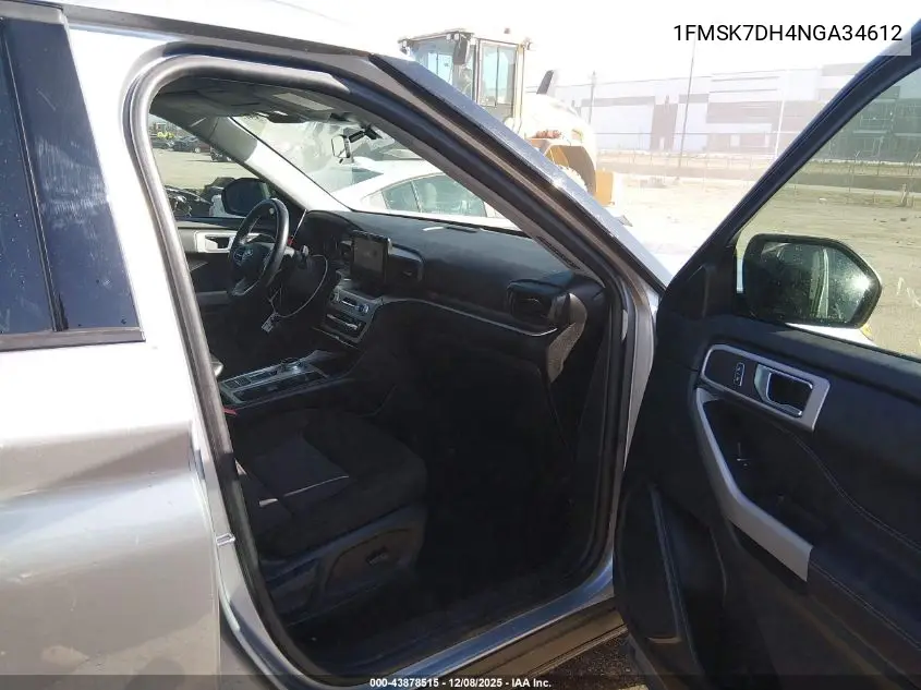 1FMSK7DH4NGA34612 2022 Ford Explorer Xlt
