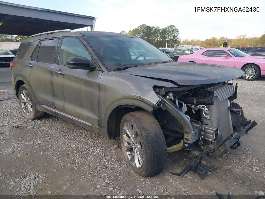 1FMSK7FHXNGA62430 2022 Ford Explorer Limited