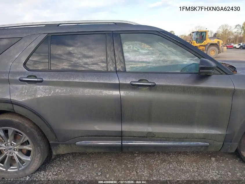 1FMSK7FHXNGA62430 2022 Ford Explorer Limited