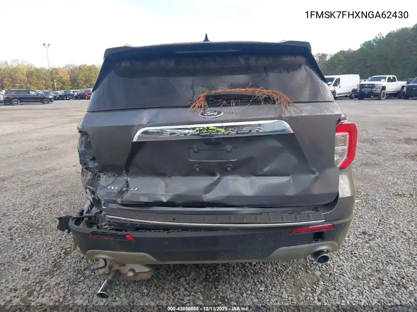 1FMSK7FHXNGA62430 2022 Ford Explorer Limited