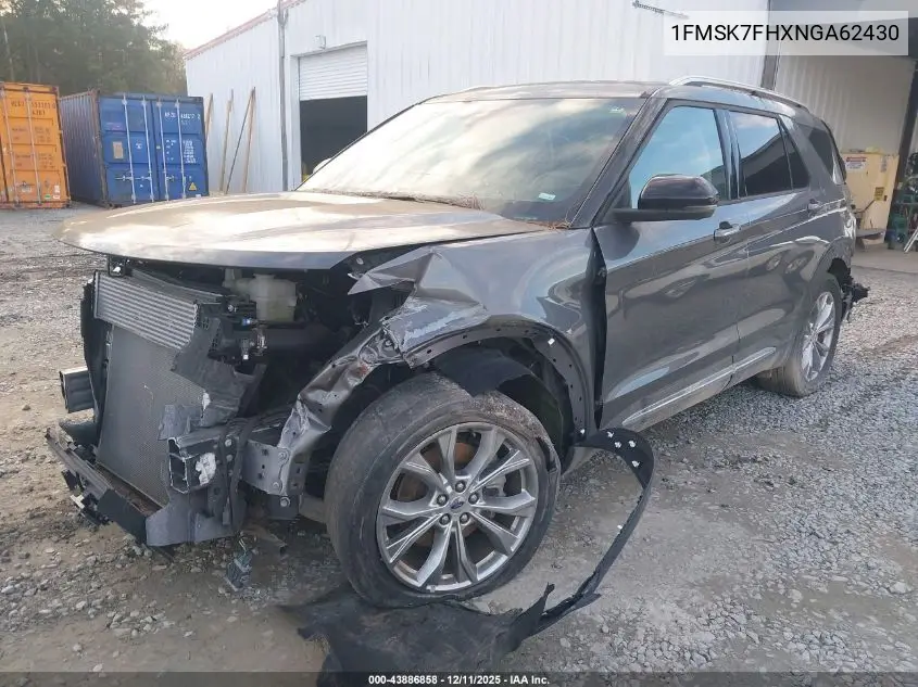 1FMSK7FHXNGA62430 2022 Ford Explorer Limited