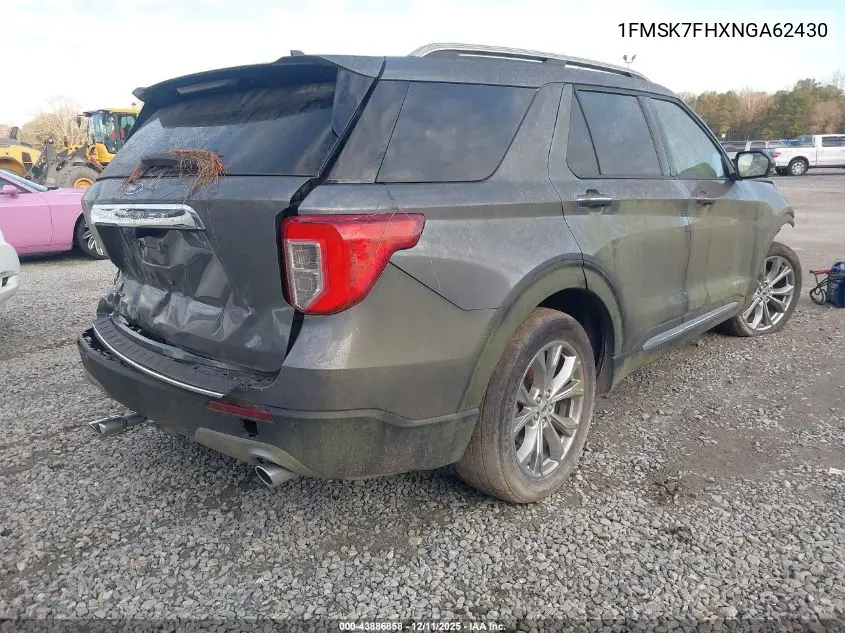 1FMSK7FHXNGA62430 2022 Ford Explorer Limited
