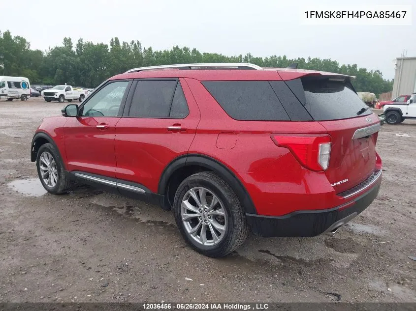 1FMSK8FH4PGA85467 2023 Ford Explorer Limited