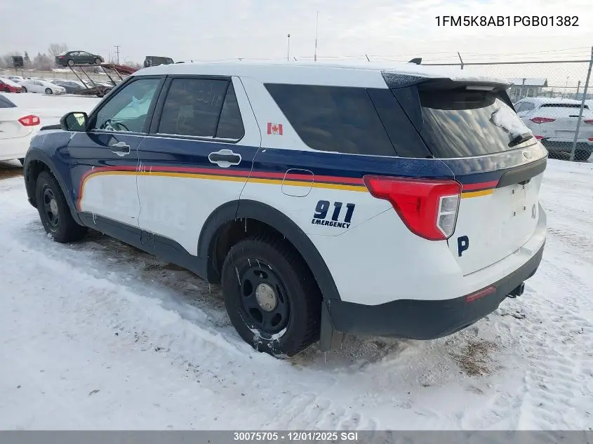 1FM5K8AB1PGB01382 2023 Ford Explorer Police Interceptor