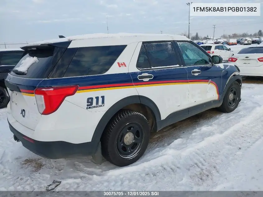 1FM5K8AB1PGB01382 2023 Ford Explorer Police Interceptor