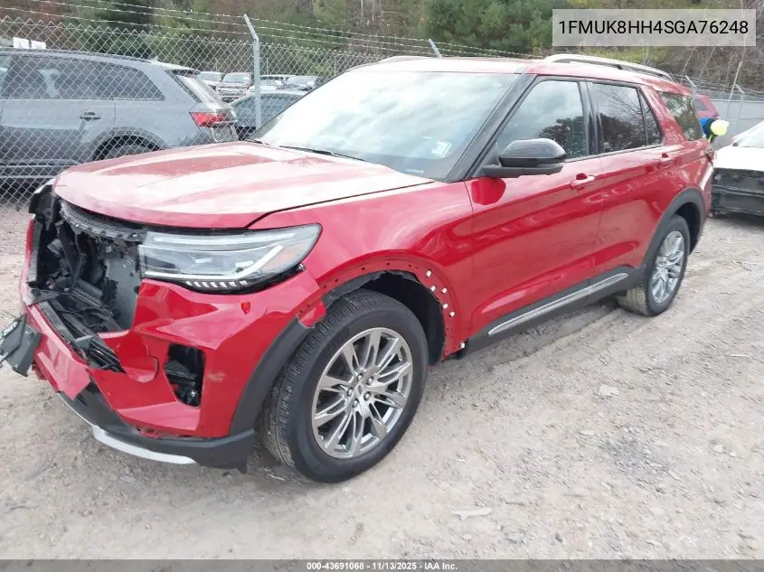 1FMUK8HH4SGA76248 2025 Ford Explorer Platinum