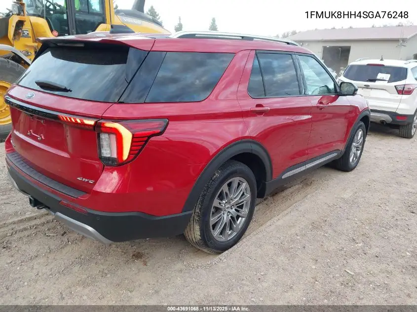 1FMUK8HH4SGA76248 2025 Ford Explorer Platinum