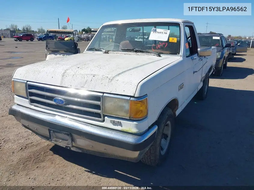 1990 Ford F150 VIN: 1FTDF15Y3LPA96562 Lot: 44560130