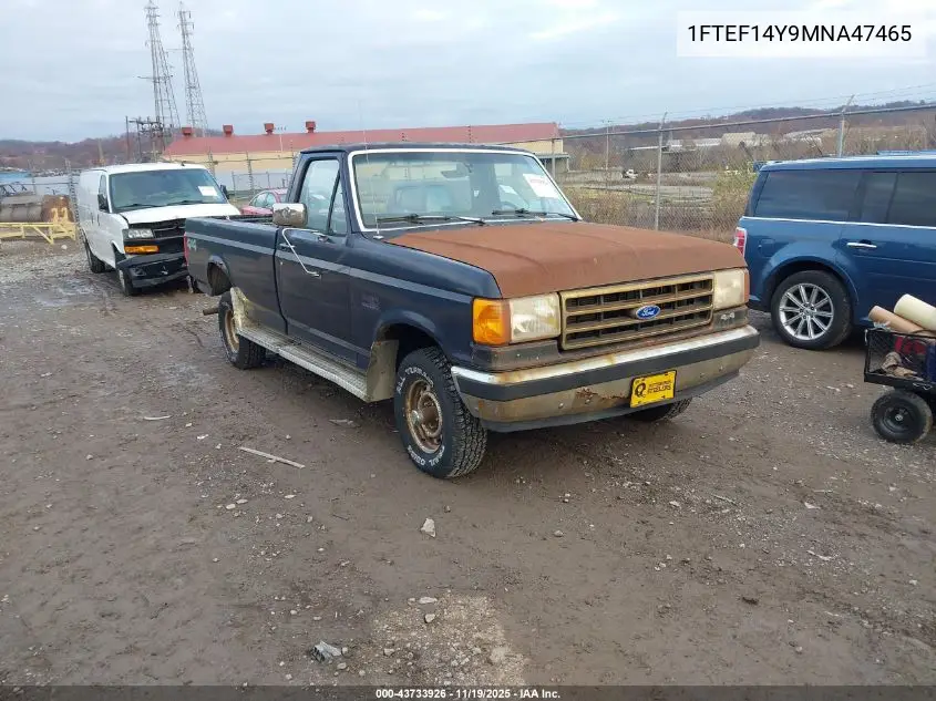 1FTEF14Y9MNA47465 1991 Ford F150