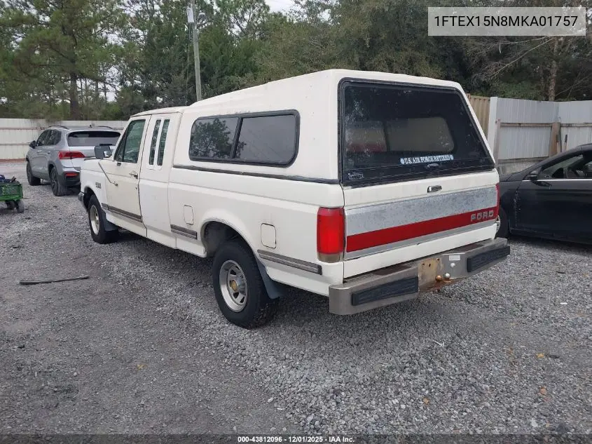1FTEX15N8MKA01757 1991 Ford F150