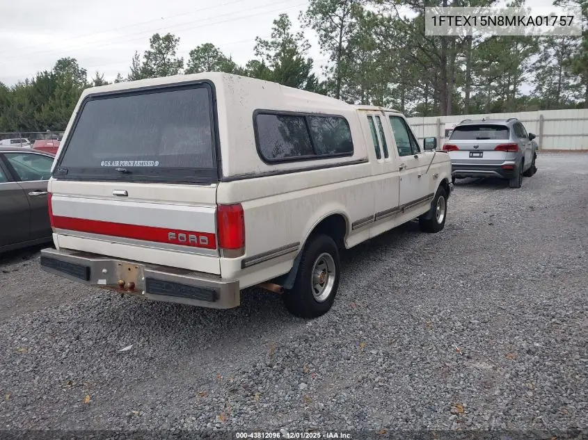 1FTEX15N8MKA01757 1991 Ford F150