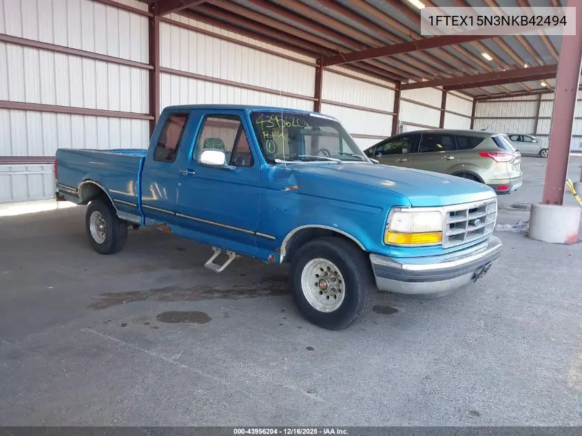 1FTEX15N3NKB42494 1992 Ford F150