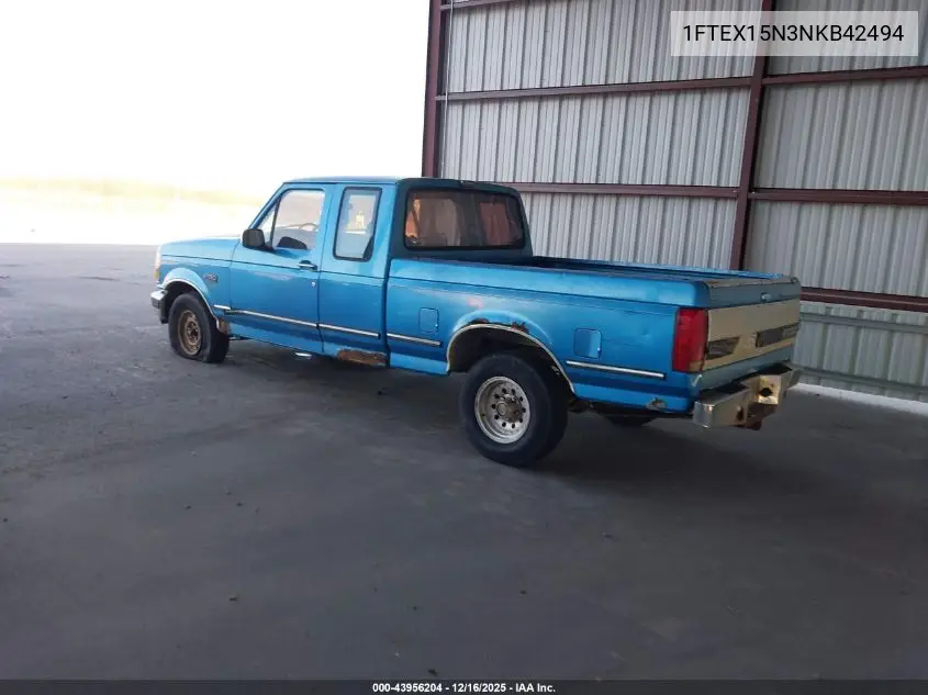 1FTEX15N3NKB42494 1992 Ford F150