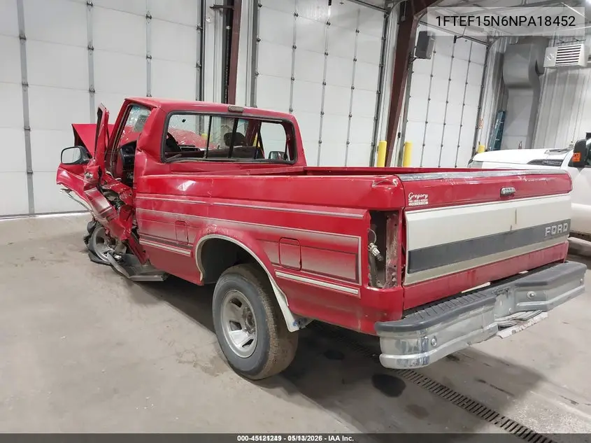 1FTEF15N6NPA18452 1992 Ford F150