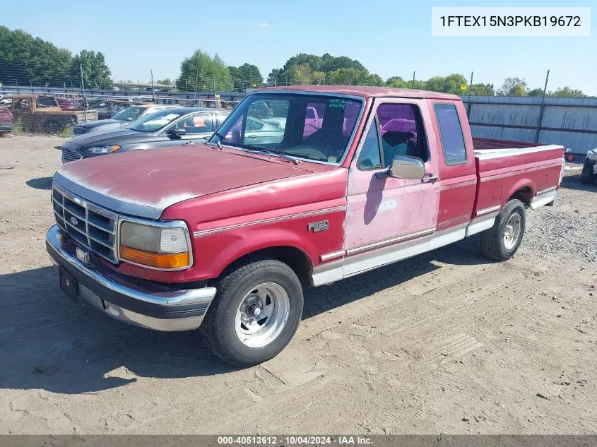 1FTEX15N3PKB19672 1993 Ford F150