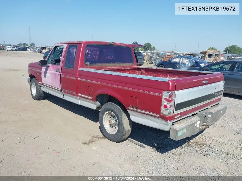 1FTEX15N3PKB19672 1993 Ford F150