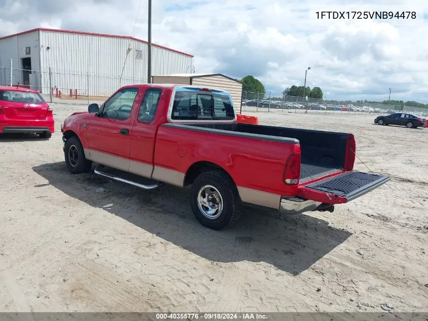 1997 Ford F-150 Standard/Xl/Xlt VIN: 1FTDX1725VNB94478 Lot: 40355776