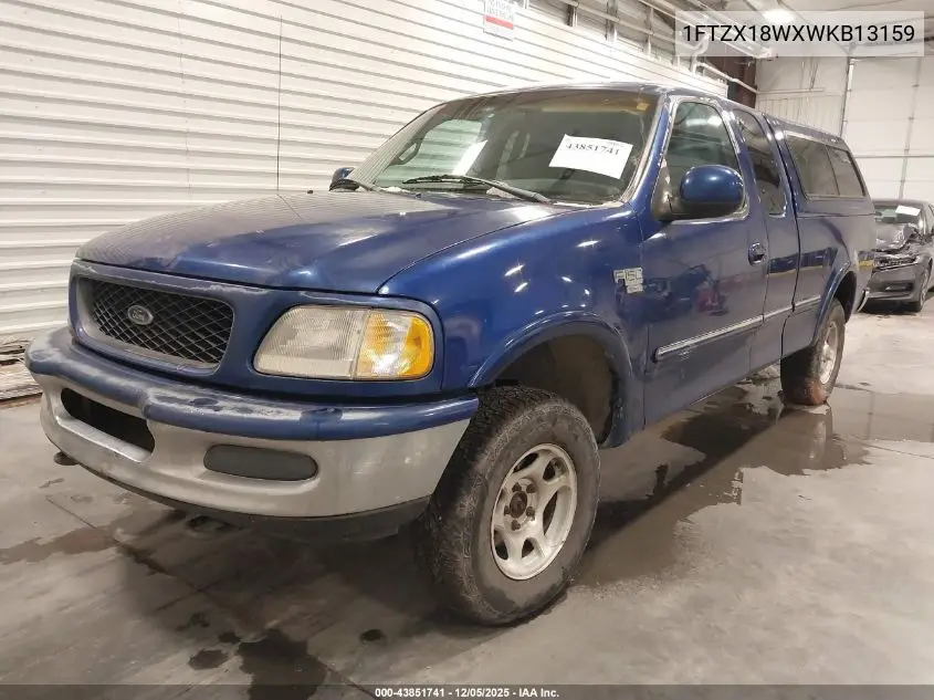 1FTZX18WXWKB13159 1998 Ford F-150 Lariat/Standard/Xl/Xlt