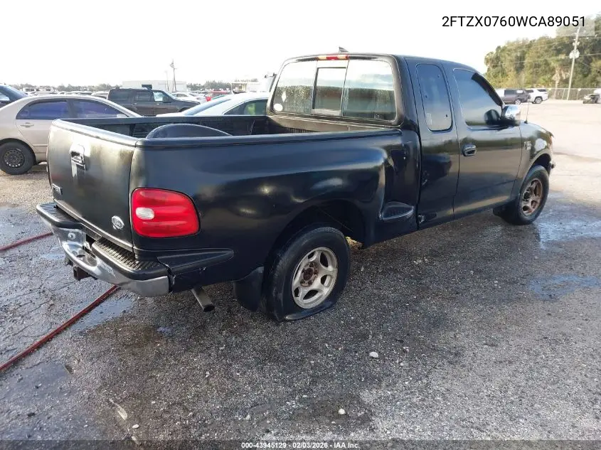 2FTZX0760WCA89051 1998 Ford F-150 Lariat/Xl/Xlt