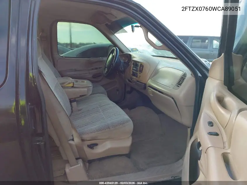 2FTZX0760WCA89051 1998 Ford F-150 Lariat/Xl/Xlt