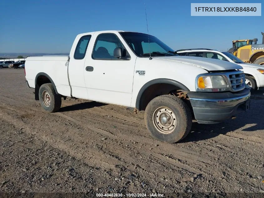 1FTRX18LXXKB84840 1999 Ford F-150 Lariat/Xl/Xlt