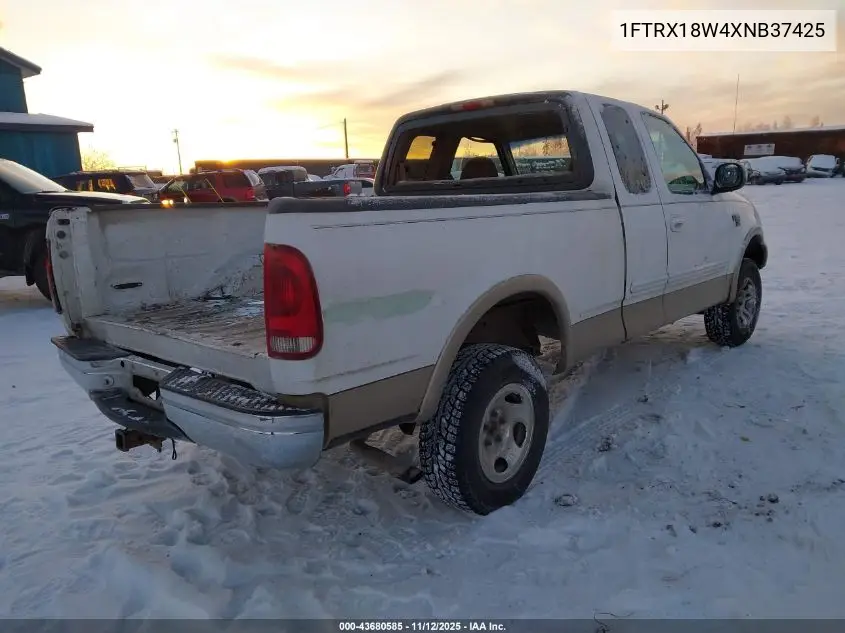 1FTRX18W4XNB37425 1999 Ford F-150 Lariat/Work Series/Xl/Xlt