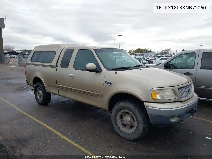 1FTRX18L3XNB72060 1999 Ford F-150 Lariat/Xl/Xlt