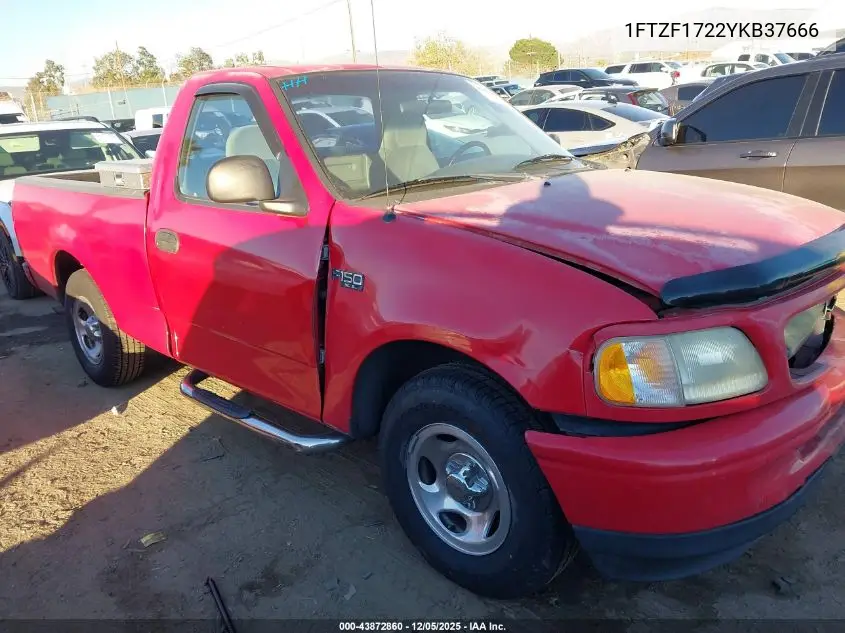 1FTZF1722YKB37666 2000 Ford F-150 Work Series/Xl/Xlt
