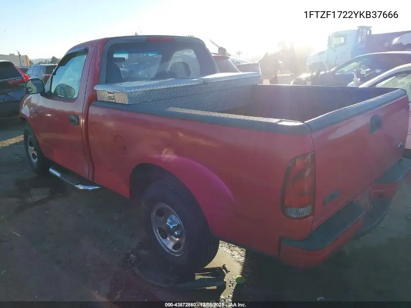 1FTZF1722YKB37666 2000 Ford F-150 Work Series/Xl/Xlt