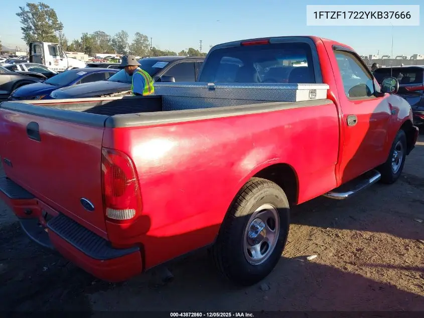 1FTZF1722YKB37666 2000 Ford F-150 Work Series/Xl/Xlt