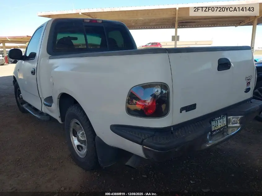 2FTZF0720YCA14143 2000 Ford F-150 Xl/Xlt